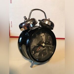 Vintage~ Elvis Presley Alarm Clock~Glow-In-Dark~Dual Bells~Uses 1 C Battery~LOUD